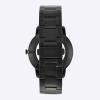 imageFossil Mens Minimalist Quartz Stainless Steel and Leather ThreeHand WatchBlack Bracelet