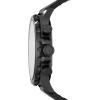 imageFossil Mens Nate Quartz Stainless Steel Chronograph WatchBlack Leather
