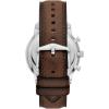 imageFossil Mens Neutra Quartz Stainless Steel and Leather Chronograph WatchBrown LeatherSilver Arabic Numerals