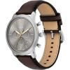 imageFossil Mens Neutra Quartz Stainless Steel and Leather Chronograph WatchBrownSilverGunmetal
