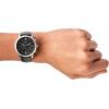 imageFossil Mens Neutra Quartz Stainless Steel and Leather Chronograph WatchSilver  Black