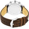 imageFossil Mens Neutra Quartz Stainless Steel and Leather Chronograph WatchSilver  Brown