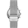 imageFossil Mens Neutra Quartz Stainless Steel and Leather Chronograph WatchSilver Mesh Gift Set