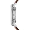 imageFossil Mens Neutra Quartz Stainless Steel and Leather Chronograph WatchSilverBlue  Brown