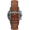 imageFossil Mens Neutra Quartz Stainless Steel and Leather Chronograph WatchSmoke  Brown