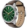 imageFossil Mens Pearson Multifunction Stainless Steel WatchBrownSilverGreen
