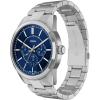 imageFossil Mens Pearson Multifunction Stainless Steel WatchSilverBlue