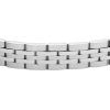 imageFossil Mens Plated Stainless Steel Engravable Personalized Gift ID Chain or Cuff Bracelet for MenArden Silver Chain