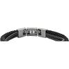 imageFossil Mens Plated Stainless Steel Engravable Personalized Gift ID Chain or Cuff Bracelet for MenBlackBrown  Gunmetal