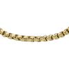 imageFossil Mens Plated Stainless Steel Engravable Personalized Gift ID Chain or Cuff Bracelet for MenGold Box Chain