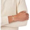 imageFossil Mens Plated Stainless Steel Engravable Personalized Gift ID Chain or Cuff Bracelet for MenGold Engravable