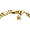 imageFossil Mens Plated Stainless Steel Engravable Personalized Gift ID Chain or Cuff Bracelet for MenGold Large Curb Chain