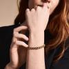 imageFossil Mens Plated Stainless Steel Engravable Personalized Gift ID Chain or Cuff Bracelet for MenGold Large Curb Chain