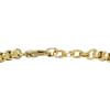 imageFossil Mens Plated Stainless Steel Engravable Personalized Gift ID Chain or Cuff Bracelet for MenGoldMalachite Box Chain