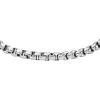imageFossil Mens Plated Stainless Steel Engravable Personalized Gift ID Chain or Cuff Bracelet for MenSilver Box Chain