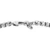 imageFossil Mens Plated Stainless Steel Engravable Personalized Gift ID Chain or Cuff Bracelet for MenSilver Box ChainBlack Beads