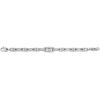 imageFossil Mens Plated Stainless Steel Engravable Personalized Gift ID Chain or Cuff Bracelet for MenSilver Knox Knurled Chain