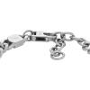 imageFossil Mens Plated Stainless Steel Engravable Personalized Gift ID Chain or Cuff Bracelet for MenSilver Large Curb Chain
