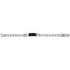 imageFossil Mens Plated Stainless Steel Engravable Personalized Gift ID Chain or Cuff Bracelet for MenSilverBlack