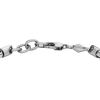 imageFossil Mens Plated Stainless Steel Engravable Personalized Gift ID Chain or Cuff Bracelet for MenTwo Tone Chain