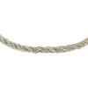imageFossil Mens Plated Stainless Steel Engravable Personalized Gift ID Chain or Cuff Bracelet for MenTwoTone Twist Chain
