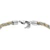 imageFossil Mens Plated Stainless Steel Engravable Personalized Gift ID Chain or Cuff Bracelet for MenTwoTone Twist Chain