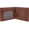 imageFossil Mens Ryan Leather RFID Blocking Bifold Flip ID WalletBrown