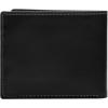 imageFossil Mens Ryan Leather RFID Blocking Bifold Flip ID WalletHayes Black