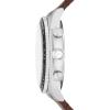 imageFossil Mens Sport Tourer Quartz Stainless Steel Chronograph WatchBrown LeatherSilverCream