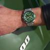 imageFossil Mens Sport Tourer Quartz Stainless Steel Chronograph WatchSilverGreen