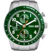 imageFossil Mens Sport Tourer Quartz Stainless Steel Chronograph WatchSilverGreen