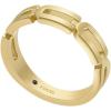imageFossil Mens Stainless Steel RingHeritage Link Gold
