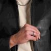 imageFossil Mens Stainless Steel RingHeritage Link Silver