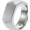 imageFossil Mens Stainless Steel RingHexagon Silver