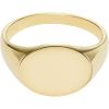 imageFossil Mens Stainless Steel RingSignet Gold