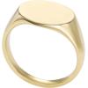 imageFossil Mens Stainless Steel RingSignet Gold
