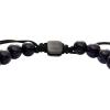 imageFossil Mens Stainless Steel and Genuine Leather andor Beaded Bracelet for MenBlack Bead