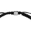 imageFossil Mens Stainless Steel and Genuine Leather andor Beaded Bracelet for MenHarlow Linear Texture Bead wBlack Nylon