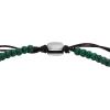 imageFossil Mens Stainless Steel and Genuine Leather andor Beaded Bracelet for MenMalachiteGreen