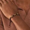 imageFossil Mens Stainless Steel and Genuine Leather andor Beaded Bracelet for MenTigers EyeBrownGold