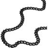 imageFossil Mens Stainless Steel or Leather Necklace for MenBlack Curb Chain
