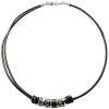 imageFossil Mens Stainless Steel or Leather Necklace for MenBlackSilverBrown