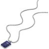 imageFossil Mens Stainless Steel or Leather Necklace for MenBlue Sodalite