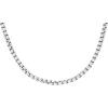 imageFossil Mens Stainless Steel or Leather Necklace for MenEllis Silver Chain