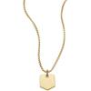 imageFossil Mens Stainless Steel or Leather Necklace for MenGold Heritage Crest