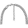 imageFossil Mens Stainless Steel or Leather Necklace for MenSilver Curb Chain