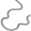 imageFossil Mens Stainless Steel or Leather Necklace for MenSilver Curb Chain