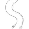 imageFossil Mens Stainless Steel or Leather Necklace for MenSilver Knox Knurled Dog Tag