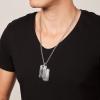 imageFossil Mens Stainless Steel or Leather Necklace for MenSilver Tags