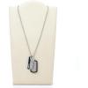 imageFossil Mens Stainless Steel or Leather Necklace for MenSilver Tags